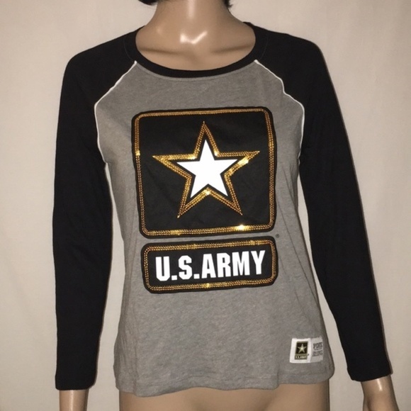 LAST ONE!! New Victoria’s Secret Pink US Army BLING Top Size Small - Picture 1 of 11